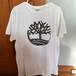 White Timberland XL t-shirt